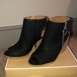 Charlotte Russe Peep Toe Booties